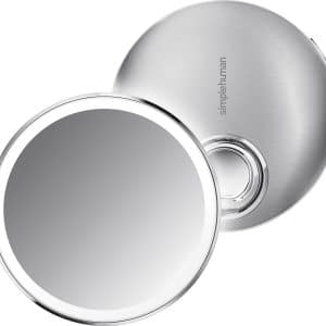Simplehuman kompakt kosmetikspejl med smart sensor (børstet stål)