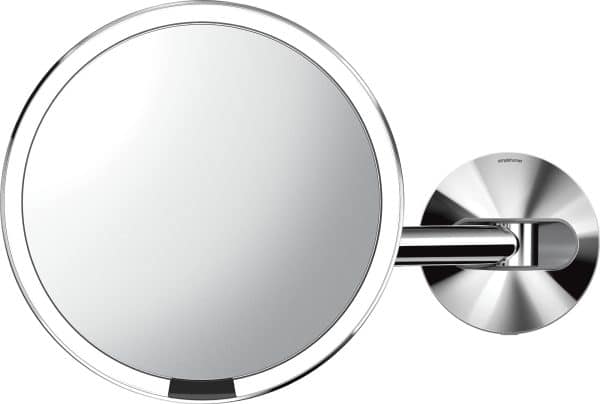 Simplehuman kosmetikspejl med smart sensor og stander (poleret stål)